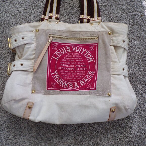 AUTHENTIC Louis Vuitton LV canvas shoulder bag - Picture 3 of 13